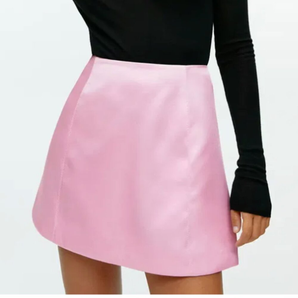 ARKET | Light Pink Satin Skirt